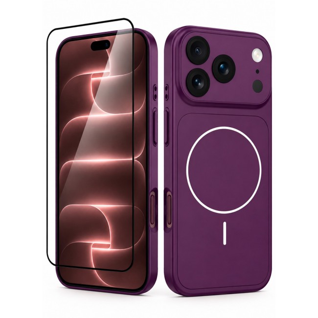 CATANES 2 Pack MagSafe Compatible Case for iPhone 18 Pro Max, Protective Bumper with Drop Protection & Lens Cover - Burgundy