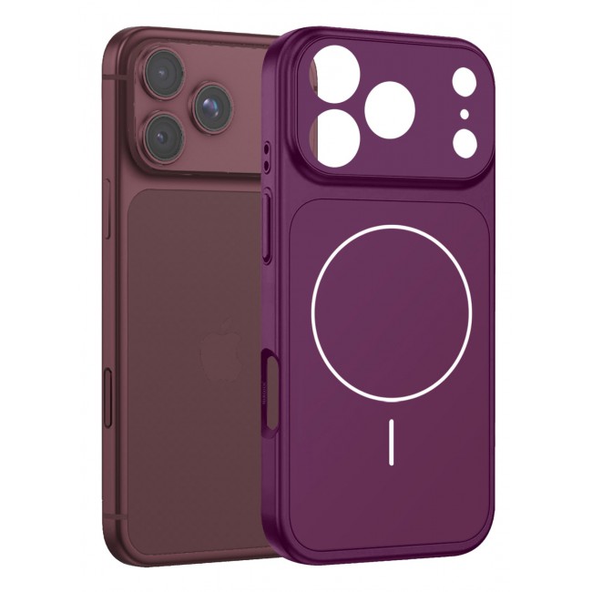 CATANES 2 Pack MagSafe Compatible Case for iPhone 18 Pro Max, Protective Bumper with Drop Protection & Lens Cover - Burgundy