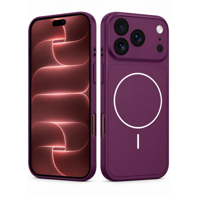 CATANES 2 Pack MagSafe Compatible Case for iPhone 18 Pro Max, Protective Bumper with Drop Protection & Lens Cover - Burgundy