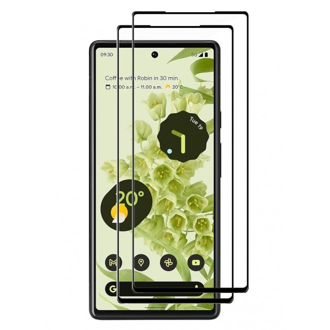 CATANES 2Pack for Google Pixel 6 Screen Protector Anti-Scratch Tempered Glass Clear HD Edge to Edge Full Coverage 9H Case Friendly Film 6.4 inch