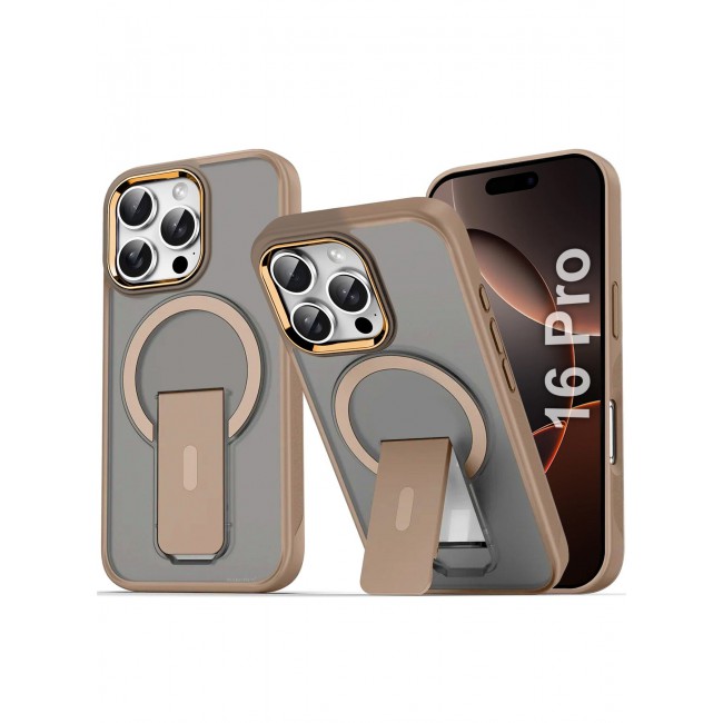 CATANES ( for iPhone 16 Pro ) Case Magnetic Kickstand Cover with Screen Camera Protection Support Wireless Charging Cover
