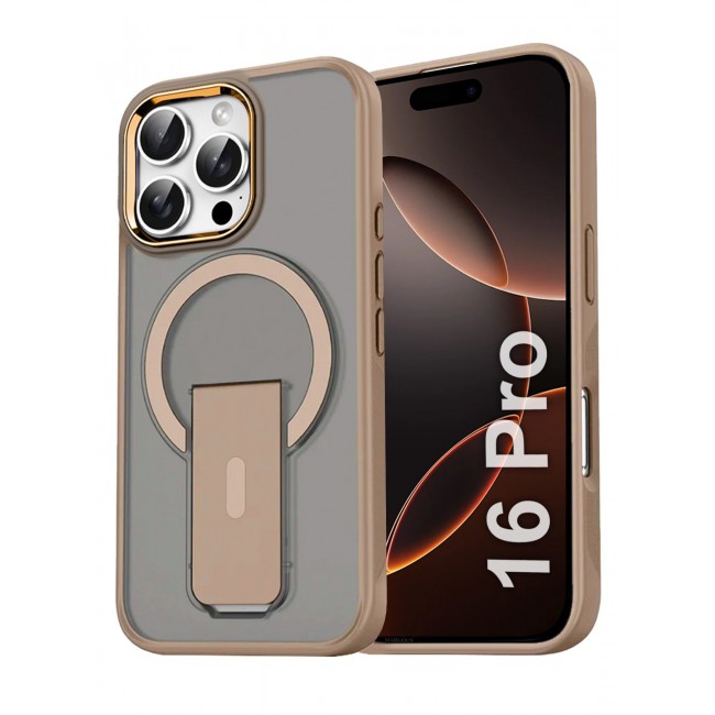 CATANES ( for iPhone 16 Pro ) Case Magnetic Kickstand Cover with Screen Camera Protection Support Wireless Charging Cover