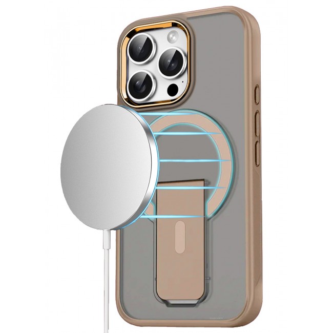 CATANES ( for iPhone 16 Pro ) Case Magnetic Kickstand Cover with Screen Camera Protection Support Wireless Charging Cover