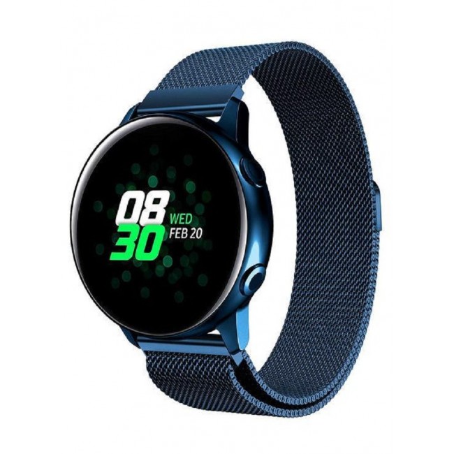 CATANES Milanese Stainless Steel 20mm size for Samsung Galaxy Watch 7, 6, 6 Classic, 5, 5 Pro, 4, 4 Classic and Active 2 - Blue