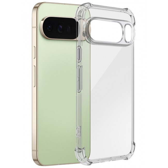 CATANES Gorilla Case Cover for Google Pixel 10 Pro XL, Clear Slim Phone Cover, Anti-Scratch TPU Hard PC Back, Shockproof Protective Case with Camera Protection