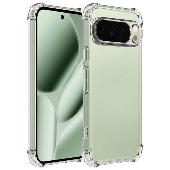 CATANES Gorilla Case Cover for Google Pixel 10 Pro XL, Clear Slim Phone Cover, Anti-Scratch TPU Hard PC Back, Shockproof Protective Case with Camera Protection