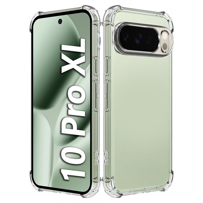 CATANES Gorilla Case Cover for Google Pixel 10 Pro XL, Clear Slim Phone Cover, Anti-Scratch TPU Hard PC Back, Shockproof Protective Case with Camera Protection