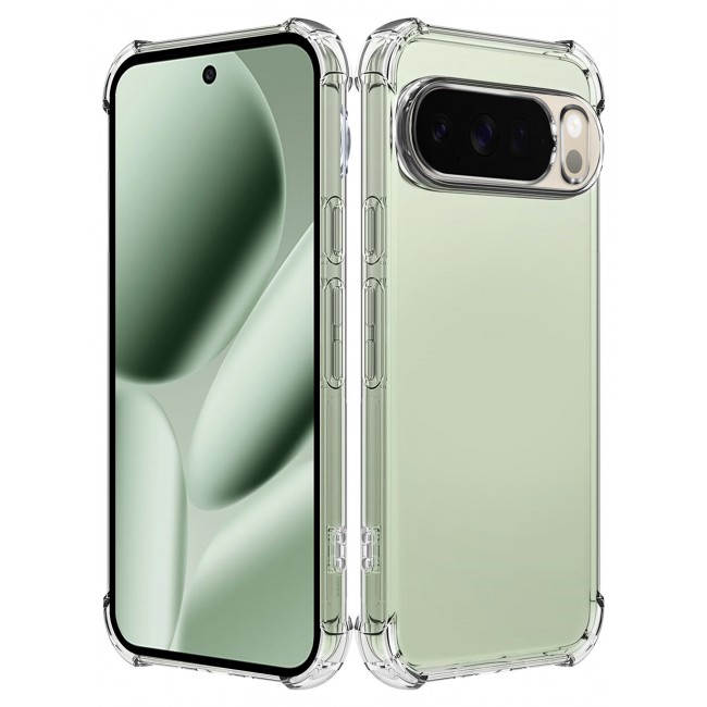 CATANES Gorilla Case Cover for Google Pixel 10 Pro XL, Clear Slim Phone Cover, Anti-Scratch TPU Hard PC Back, Shockproof Protective Case with Camera Protection