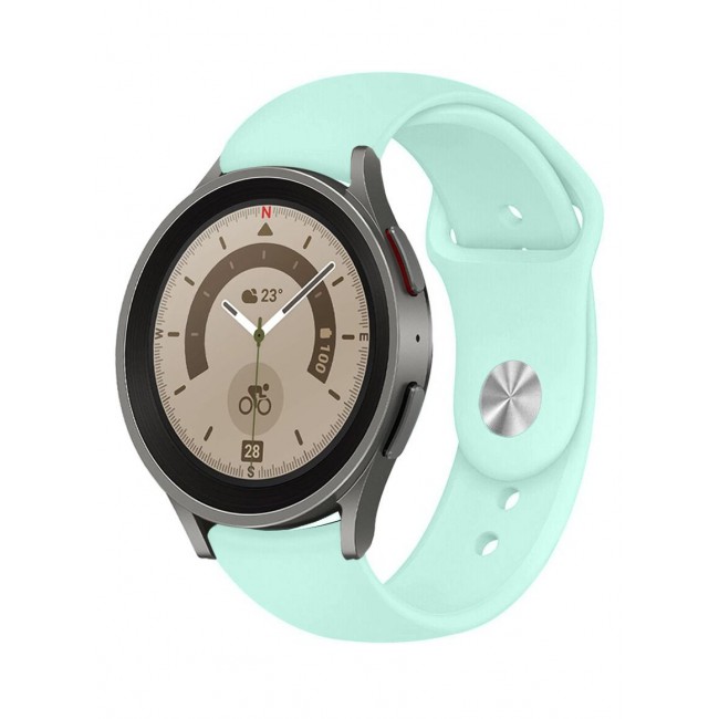 CATANES Samsung Galaxy Watch 5 Band Galaxy Watch 5 Pro Band Replacement Silicone Strap 20mm Smart Watch Wristband Compatible with Galaxy Watch5 (44mm/40mm) Galaxy Watch5 Pro (45mm) Mint Green