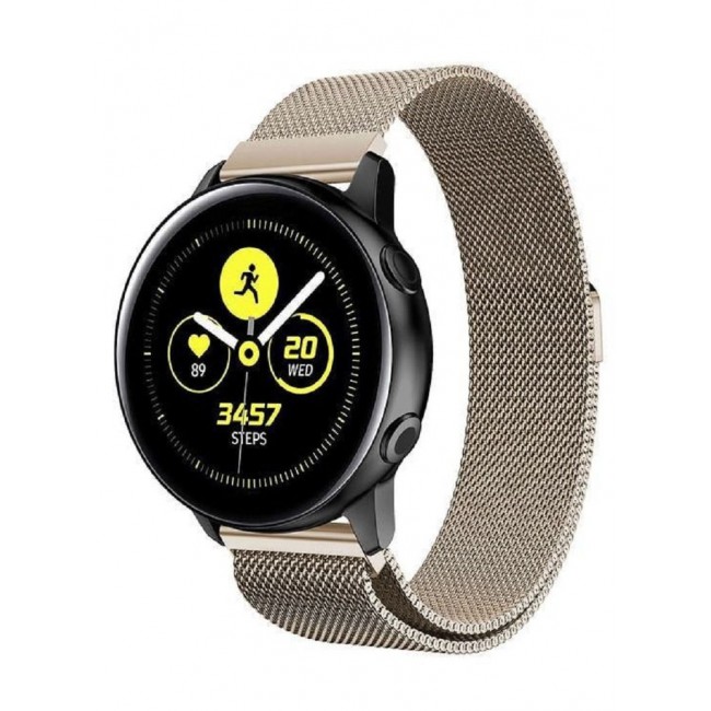CATANES Milanese Stainless Steel 20mm size for Samsung Galaxy Watch 7, 6, 6 Classic, 5, 5 Pro, 4, 4 Classic and Active 2 - Vintage Gold