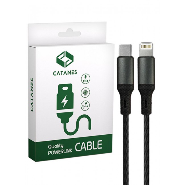 CATANES USB-C to Lightning Fast Charging Cable (1M) - PD Supported, MFi-Certified, Durable Nylon Braided Design