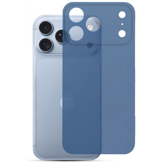 CATANES 2 Pack Air Skin Frosted Matte Case for iPhone 18 Pro with Camera Frame Protection - Stylish Ultra Slim Back Cover - Deep Blue