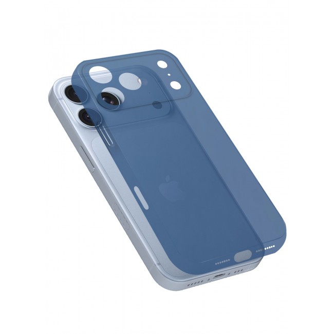CATANES 2 Pack Air Skin Frosted Matte Case for iPhone 18 Pro with Camera Frame Protection - Stylish Ultra Slim Back Cover - Deep Blue