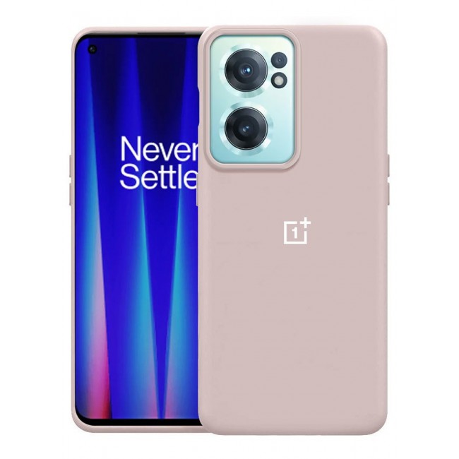 CATANES OnePlus Nord CE2 Case Silicone Cover Soft and Durable Comfortable to Grip Soft Flexible Rubber Protective Case Sand Pink