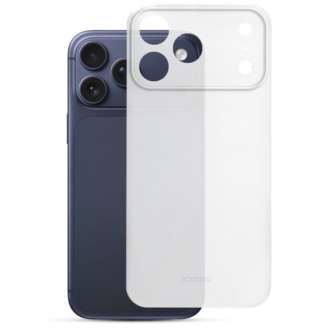 KZDOO Air Skin Case Cover for Apple iPhone 17 Pro - Sturdy Back Cover - Durable Thin Case - Drop Protection Cover - Frosted Clear