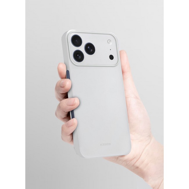 KZDOO Air Skin Case Cover for Apple iPhone 17 Pro - Sturdy Back Cover - Durable Thin Case - Drop Protection Cover - Frosted Clear