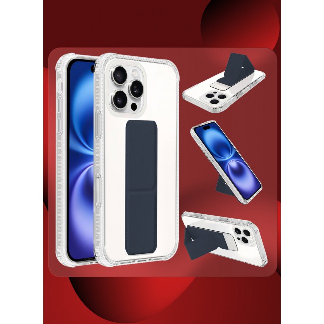 CATANES ( for iPhone 16 Pro ) Case with Phone Grip and Expanding Stand, Kickstand Fully Protective Cover with Phone Grip Holder