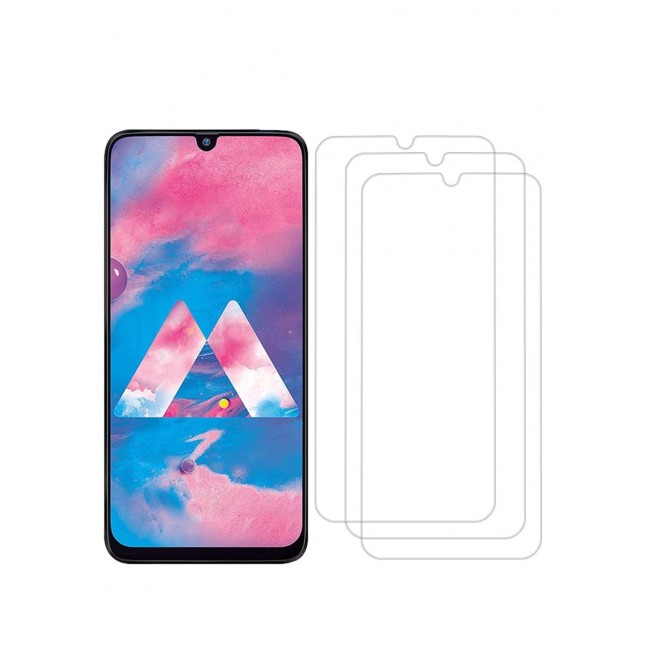 CATANES 3 Pack For Samsung Galaxy A30 Screen Protector Tempered Glass Full Glue Back