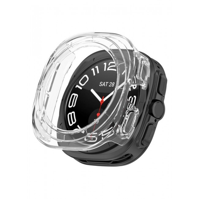 CATANES (for Samsung Galaxy Watch 7 Ultra) Case Hard PC Bumper Set Frame protection around The perimeter, not covering The screen Clear
