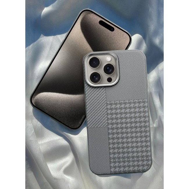 CATANES [for iPhone 15 Pro] Case Cover 2024 New Pattern Aramid Carbon Fiber Phone Case Slim & Light Design