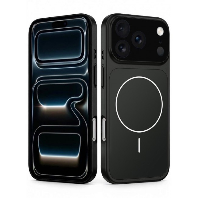 CATANES 2 Pack MagSafe Compatible Case for iPhone 17 Pro Max, Protective Bumper with Drop Protection & Lens Cover - Black