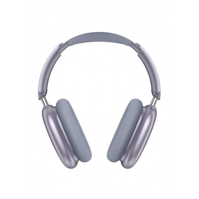 CATANES Air Max Pro Wireless Over Ear Headphones with Active Noiose Cancellation and Built-in Mi, Comfortable and Lightweight - Purple