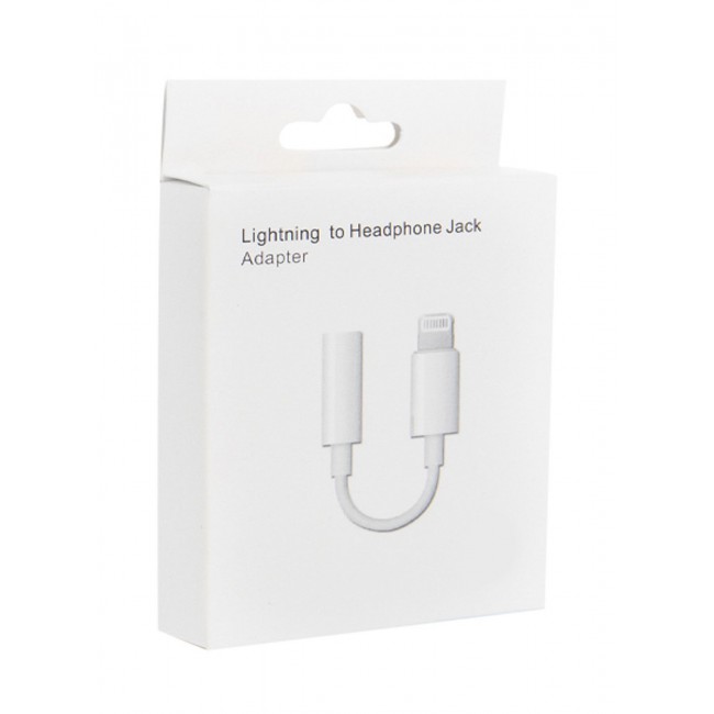 CATANES 2Pack Lightning to 3.5mm AUX Jack Adapter Cable for iPhone to Headphone Converter / White Colour