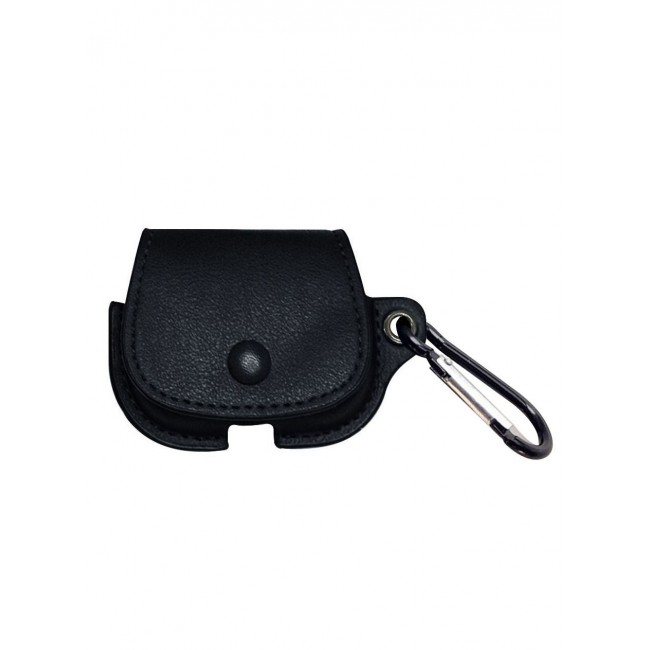 CATANES AirPods Pro Case Leather Case Cover with Keychain Compatible with Apple AirPods Pro 2019 Black