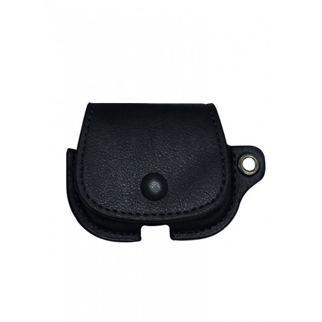 CATANES AirPods Pro Case Leather Case Cover with Keychain Compatible with Apple AirPods Pro 2019 Black