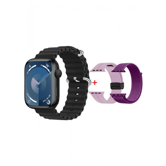 CATANES Smart Watch Fitness Tracker 44mm for Android and Ios with 3 Replacement Bands and Charging Cable - Multicolour 6