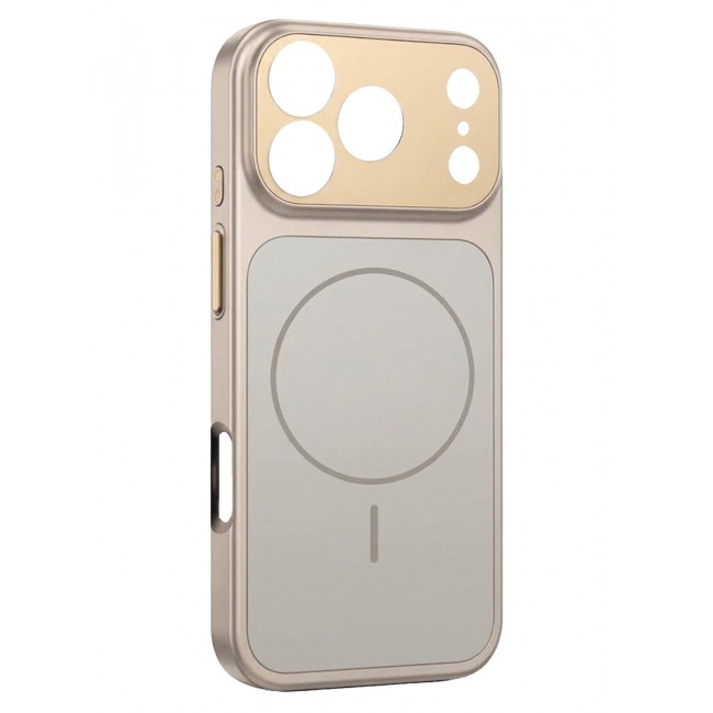 CATANES 2 Pack MagSafe Compatible Case for iPhone 17 Pro Max, Protective Bumper with Drop Protection & Lens Cover - Gold