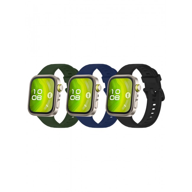 CATANES 3Packs Wristband for Huawei Watch Fit 3/Fit 4/Fit 4 Pro Bands, Silicone Bracelet Quick Release Arm Band, Replacement Smartwatch Band Quick Release Sport Straps - 3 Colours
