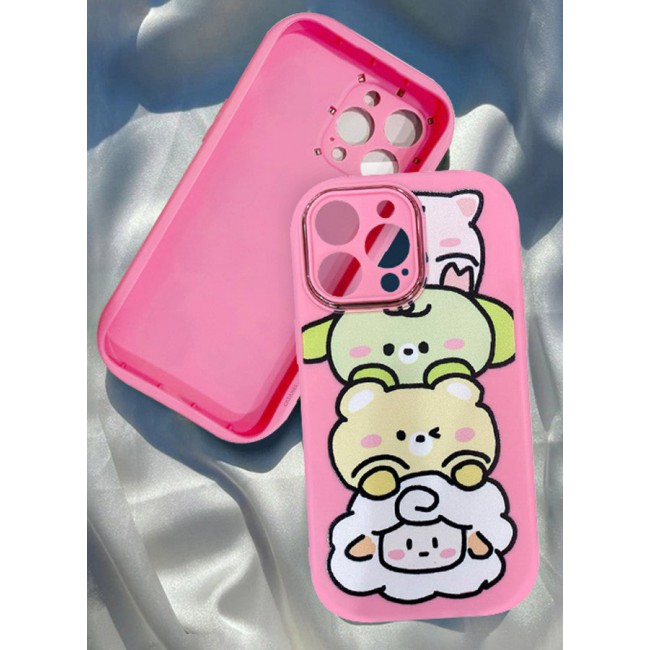 CATANES iPhone 14 Pro Max Case Cover Cartoon Case Unique Design for Women Girls with Camera Lens Protection P02