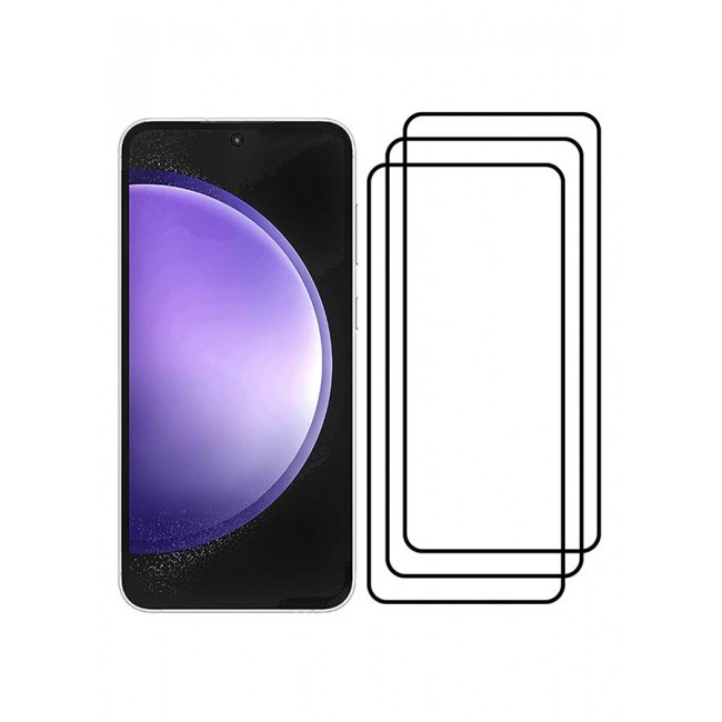 CATANES 3 Pack For Samsung Galaxy S23 FE Screen Protector 9H Hardness Scratch Resistance Screen Protector Touch Sensitive Case Friendly Tempered Glass Film