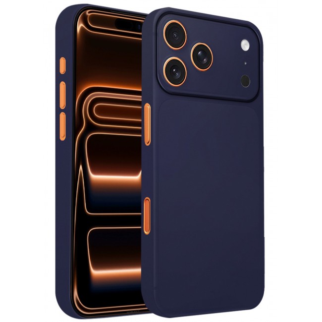 CATANES 2 Packs Air Skin Case Cover for Apple iPhone 17 Pro Max - Sturdy Back Cover - Durable Thin Case - Drop Protection Cover with 3D Screen Protector - Blue