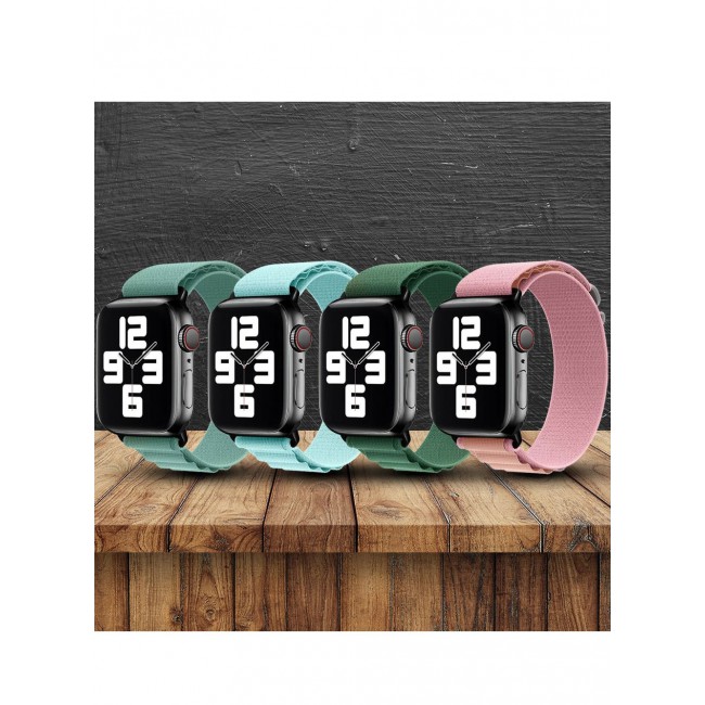 CATANES 4 Pack Of Apple Watch Alpine Loop Band 38mm 40mm 41mm Women Men Adjustable with Metal G-Hook Strap for iWatch Series 7/SE/6/5/4/3/2/1 Multicolour