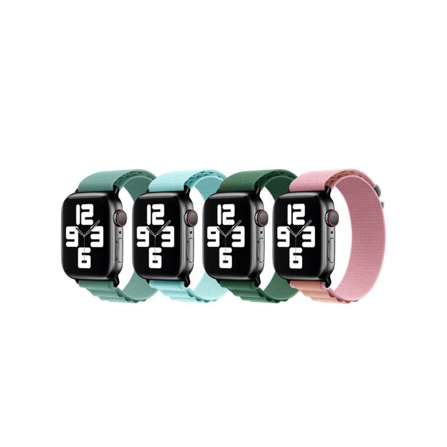 CATANES 4 Pack Of Apple Watch Alpine Loop Band 38mm 40mm 41mm Women Men Adjustable with Metal G-Hook Strap for iWatch Series 7/SE/6/5/4/3/2/1 Multicolour