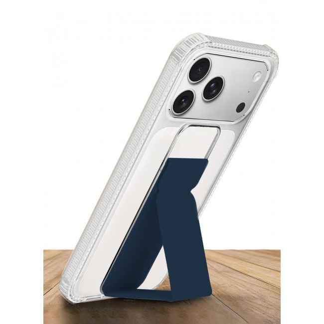 CATANES 2 Packs Finger Grip Clear Case Cover for iPhone 17 Pro Max - Kickstand Car Magnetic Holder Multi-function Protective Two-in-one Case with 3D Screen Protector - Dark Blue