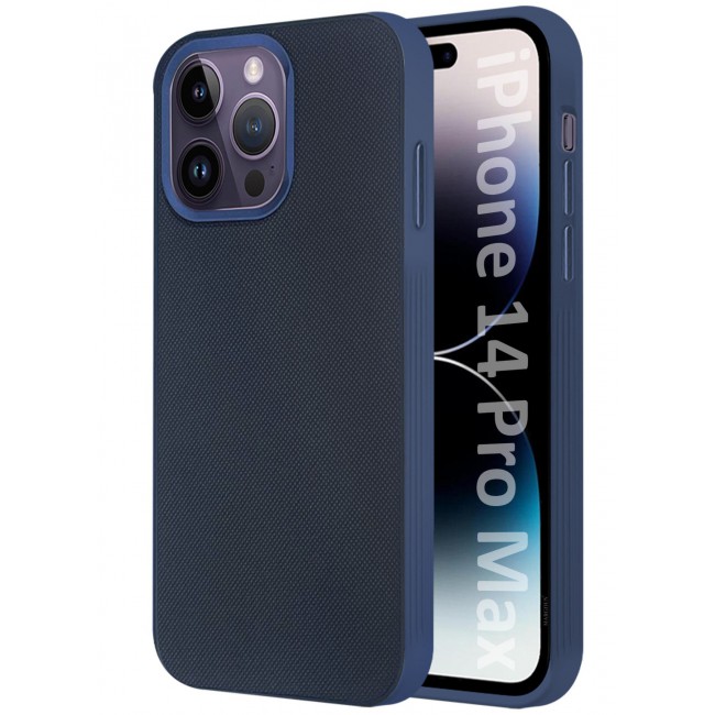 CATANES iPhone 14 Pro Max Vegan Leather Case Cover, Slim Fit, Raised Edges for Camera and Screen Protection