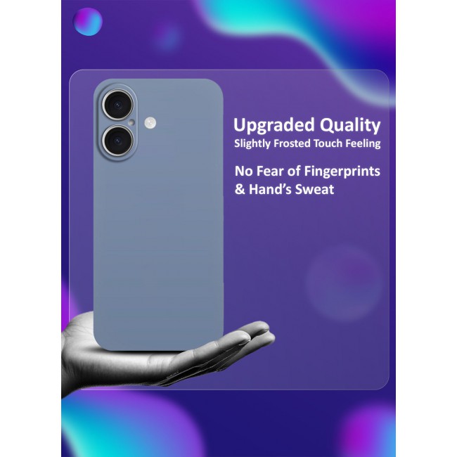 CATANES ( for iPhone 16 ) Ultra Thin Case Cover Air Skin Series Back Cover Sturdy Durable Case Drop Protection Cover - Transparent Blue