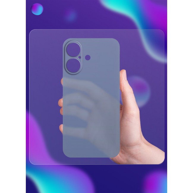 CATANES ( for iPhone 16 ) Ultra Thin Case Cover Air Skin Series Back Cover Sturdy Durable Case Drop Protection Cover - Transparent Blue