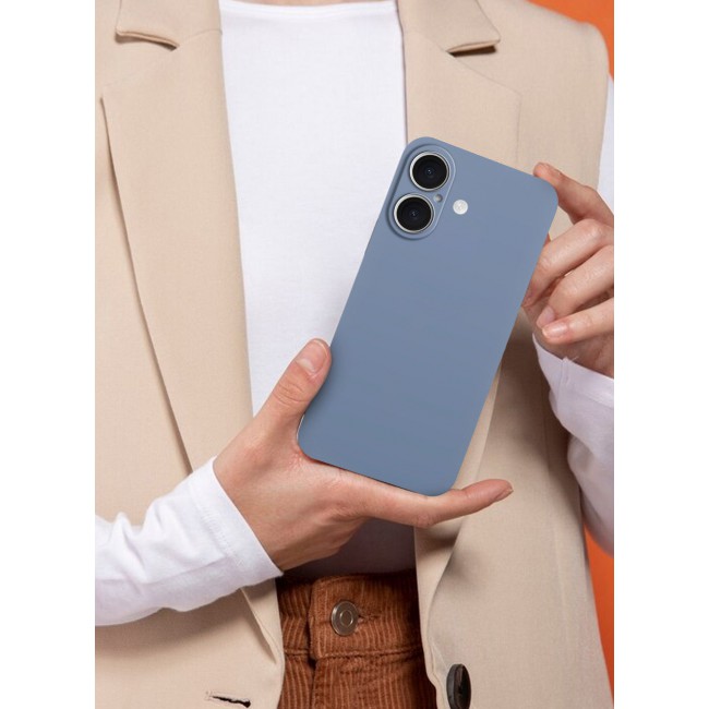 CATANES ( for iPhone 16 ) Ultra Thin Case Cover Air Skin Series Back Cover Sturdy Durable Case Drop Protection Cover - Transparent Blue