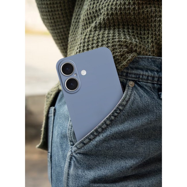 CATANES ( for iPhone 16 ) Ultra Thin Case Cover Air Skin Series Back Cover Sturdy Durable Case Drop Protection Cover - Transparent Blue