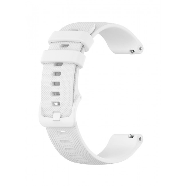 CATANES (For All Smartwatches 22mm) 22mm Silicone Straps Watch Band Strap for Huawei GT3 / Huawei GT3 pro/Huawei GT/Huawei GT 2 (46mm) Watch Band/Huawei Watch GT2 Pro Strap/Samsung Galaxy Watch 46mm / Galaxy Watch 3 45mm - White