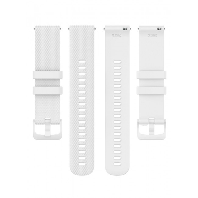 CATANES (For All Smartwatches 22mm) 22mm Silicone Straps Watch Band Strap for Huawei GT3 / Huawei GT3 pro/Huawei GT/Huawei GT 2 (46mm) Watch Band/Huawei Watch GT2 Pro Strap/Samsung Galaxy Watch 46mm / Galaxy Watch 3 45mm - White