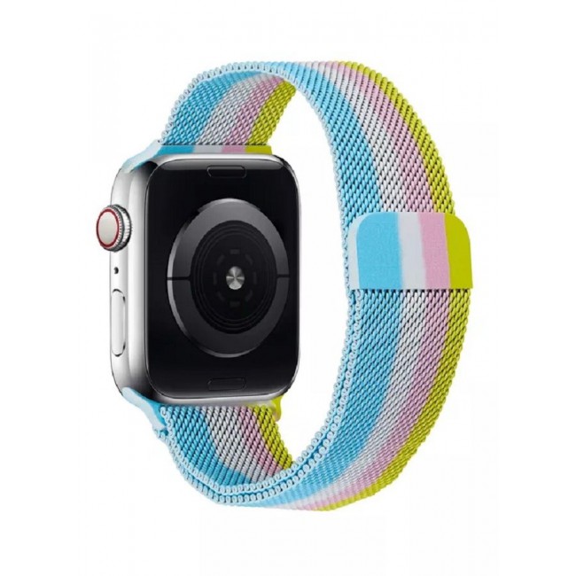 CATANES Apple Watch 45mm 44mm 42mm Milanese Mesh Stainless Steel Magnetic Closure Band Compatible with iWatch Series 7/SE/6/5/4/3/2/4