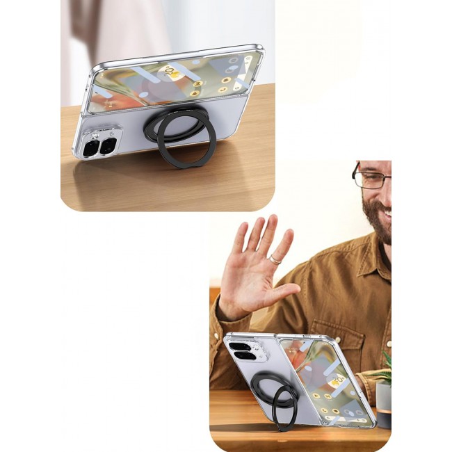 CATANES Clear Magnetic Case for Google Pixel 10 Pro Fold - Shockproof TPU Slim Cover with Screen Protector - Crystal Phone Case for Wireless Charging