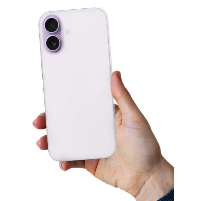 CATANES 2 Packs Case Cover for iPhone 17 - Sturdy Durable Ultra-Thin Case - Air Skin Line Design Transparent Back Cover - Drop Protection Cover with Privacy Screen Protector - White