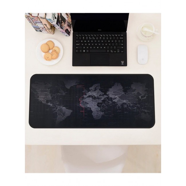 CATANES Gaming Mouse Pad World Map Design Keyboard Laptop Computer PC Gamers Pad Large Rubber Waterproof Non-Slip Home Office Desk Mat