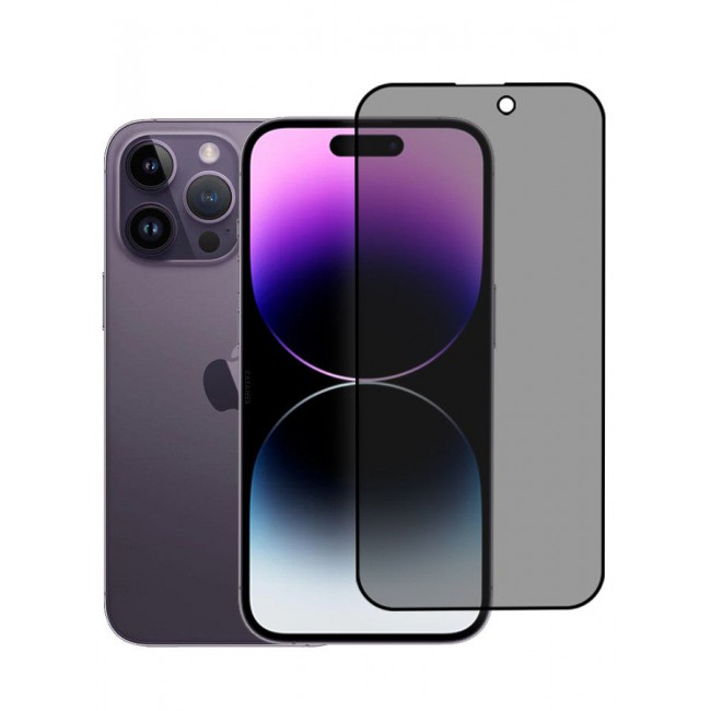 CATANES [iPhone 14 Pro] Privacy Screen Protector 9H Full Coverage Screen Tempered Glass Anti-Spy Bubble Free Case Friendly Screen Protector